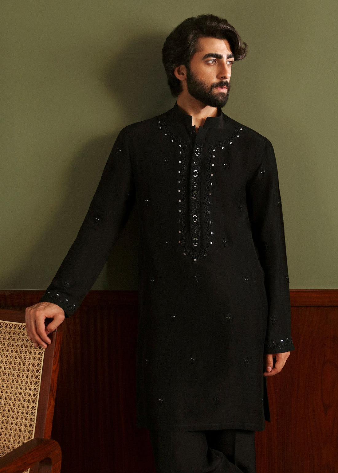 Pakistani Menswear | Sadaf Fawad Khan | Zayan by Sadaf Fawad Khan - Designer Dress - Type: MensWear - Available at Libayah - 100% Original