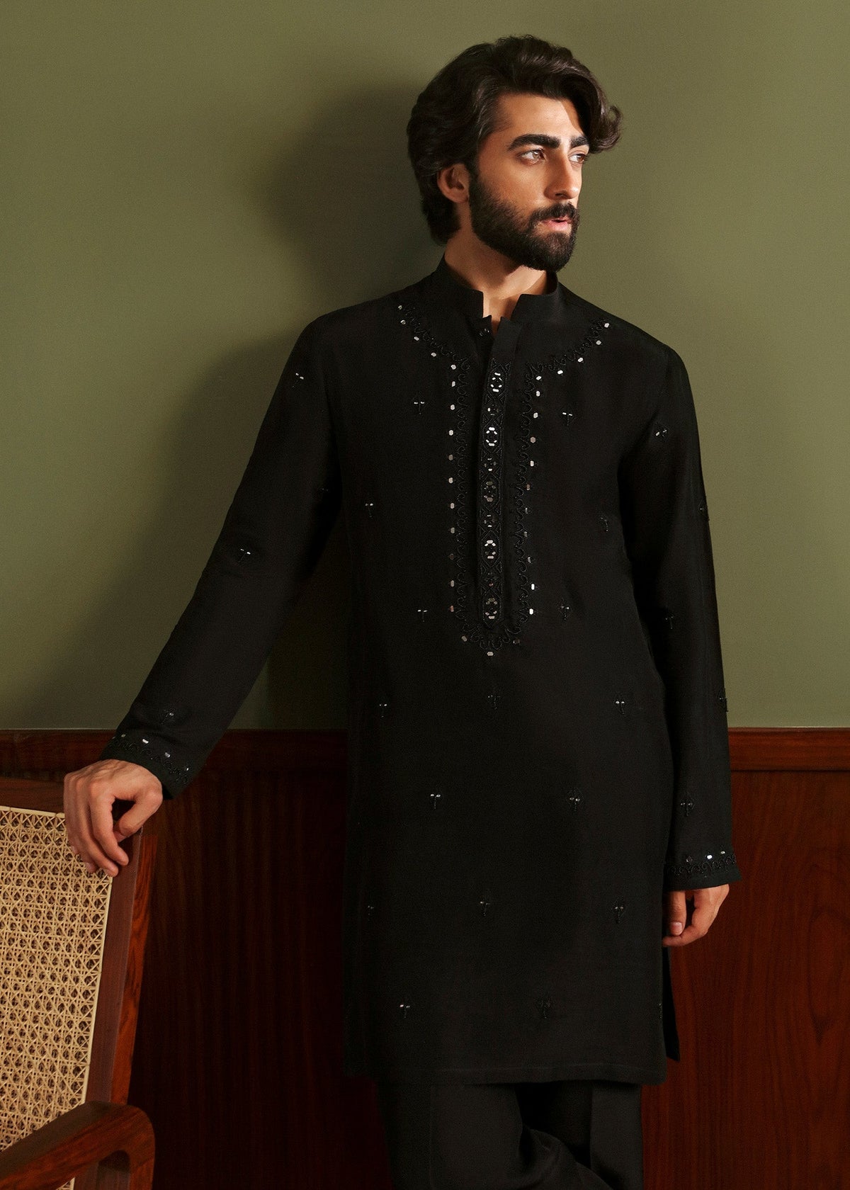 Pakistani Menswear | Sadaf Fawad Khan | Zayan by Sadaf Fawad Khan - Designer Dress - Type: MensWear - Available at Libayah - 100% Original