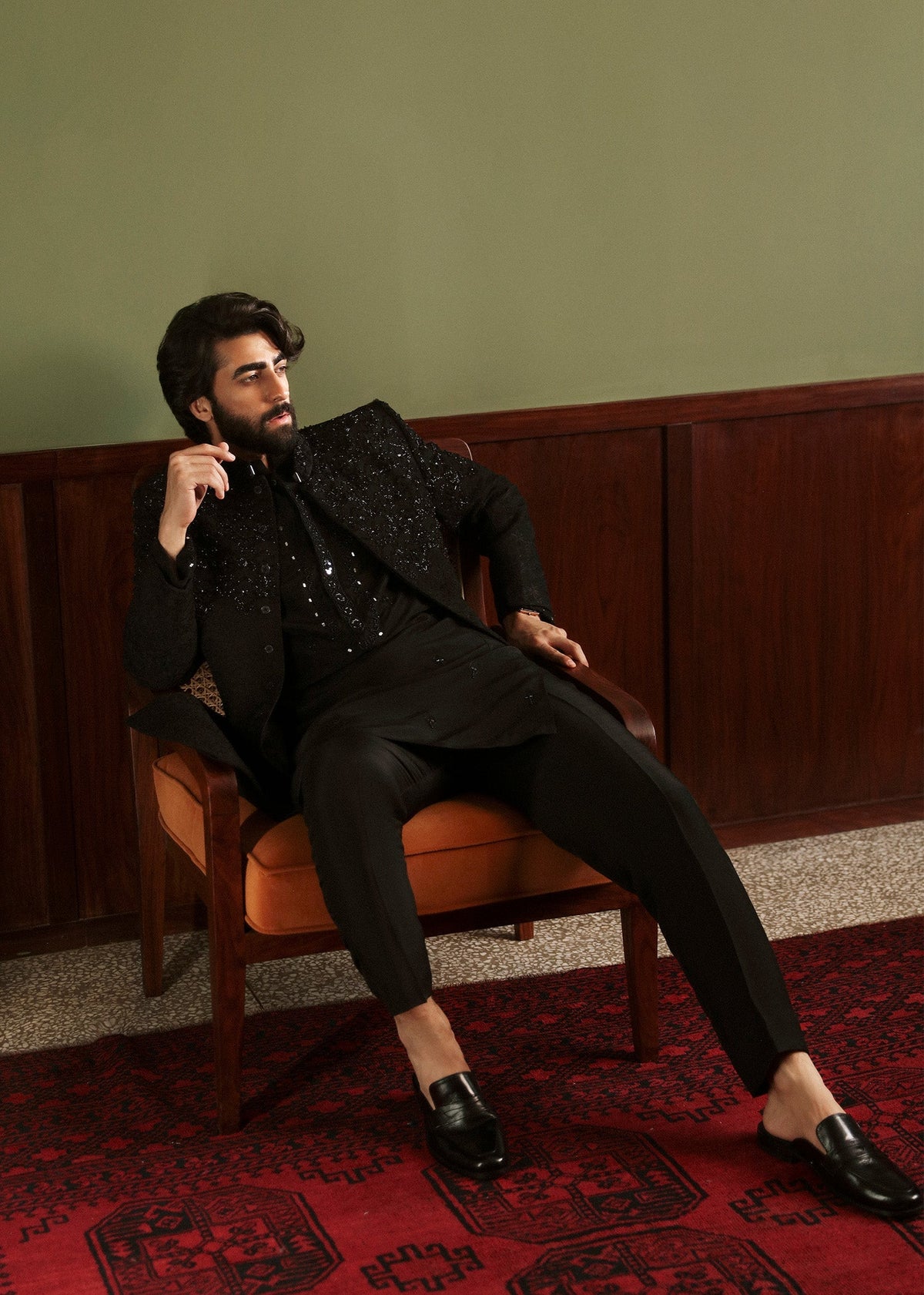 Pakistani Menswear | Sadaf Fawad Khan | Maheer by Sadaf Fawad Khan - Designer Dress - Type: MensWear - Available at Libayah - 100% Original