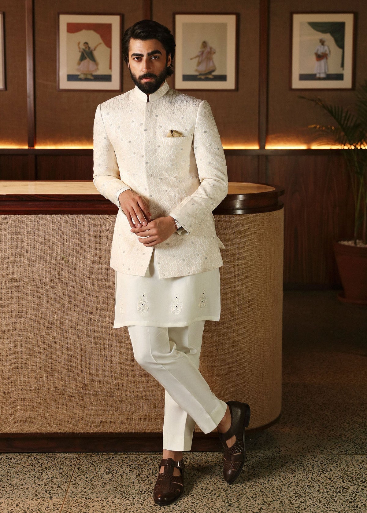 Pakistani Menswear | Sadaf Fawad Khan | Maaz by Sadaf Fawad Khan - Designer Dress - Type: Ladies Clothes - Available at Libayah - 100% Original