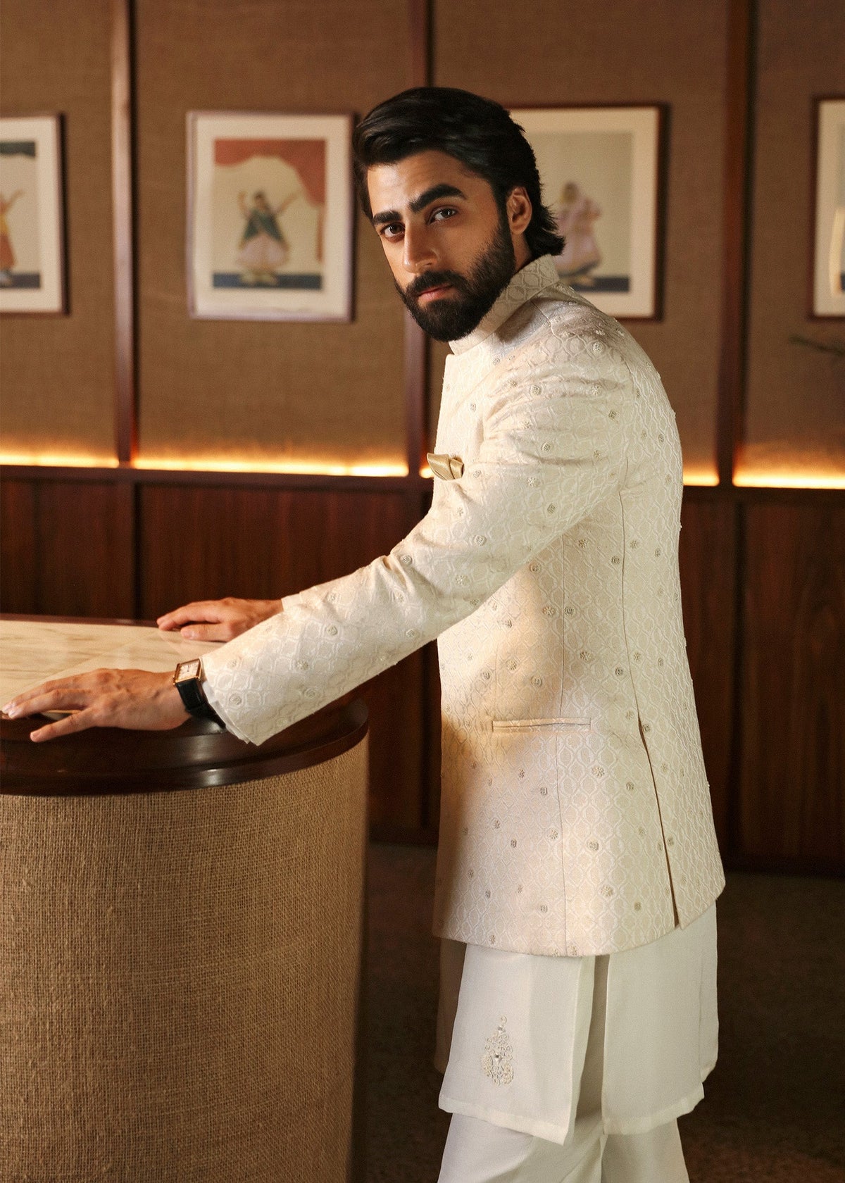 Pakistani Menswear | Sadaf Fawad Khan | Maaz by Sadaf Fawad Khan - Designer Dress - Type: Ladies Clothes - Available at Libayah - 100% Original