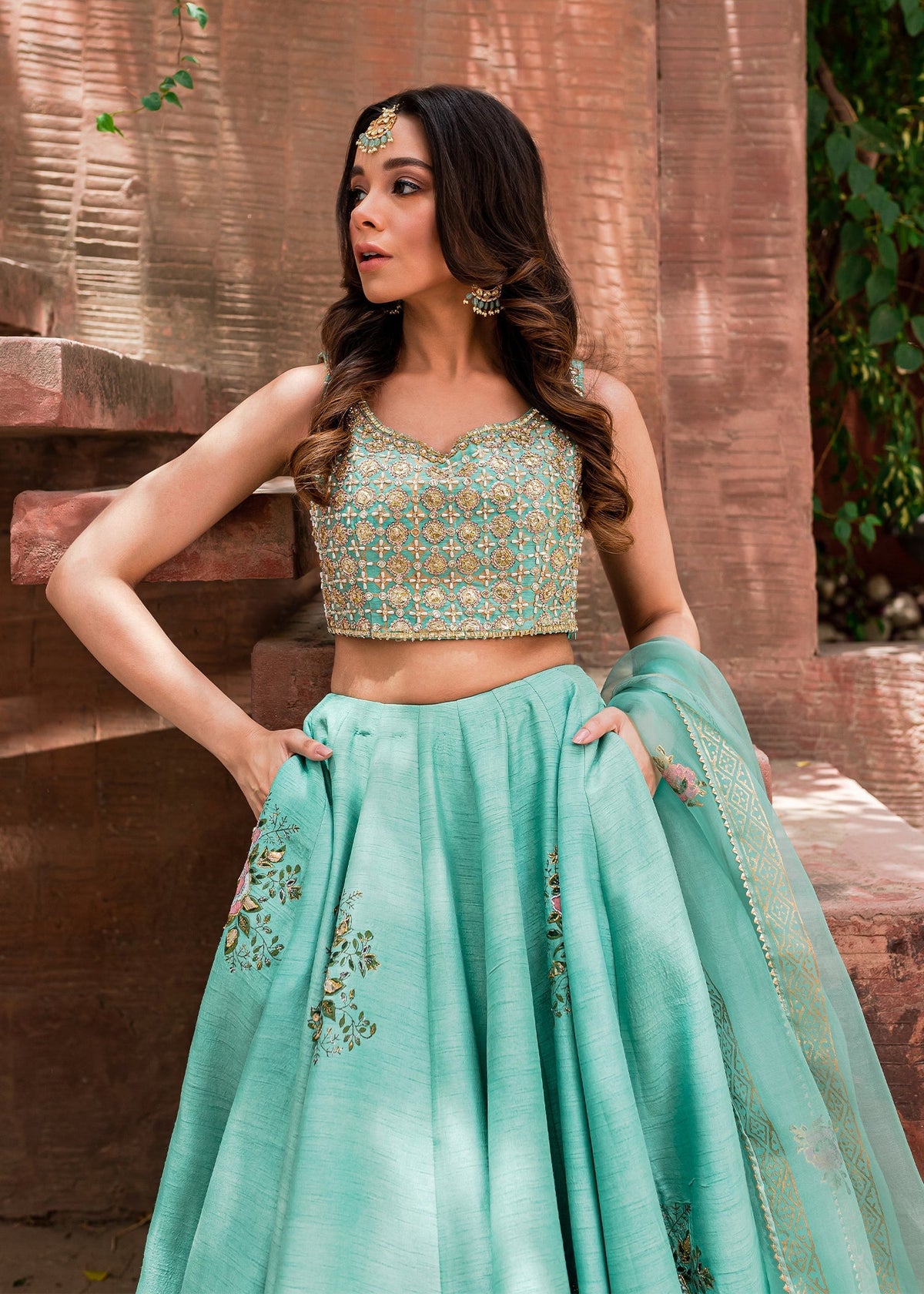 Sadaf Fawad Khan | Zinnia Festive Formals | Firuzeh by Sadaf Fawad Khan - Designer Dress - Type: Ladies Clothes - Available at Libayah - 100% Original