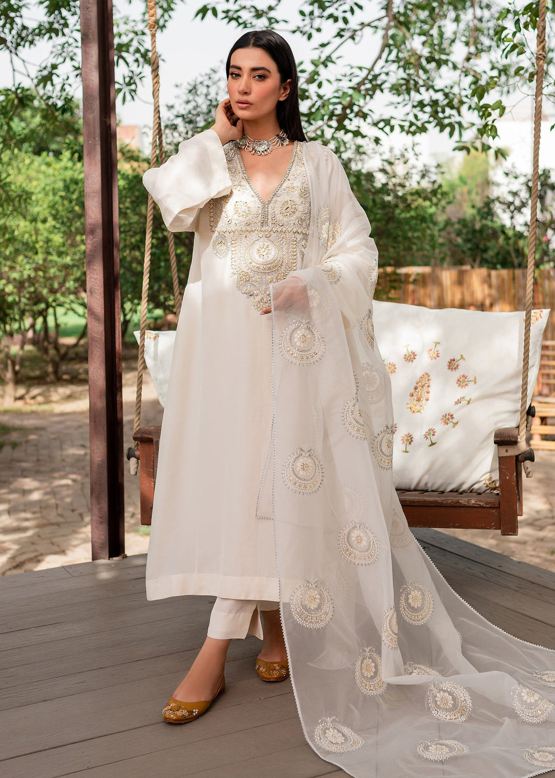 Sadaf Fawad Khan | Zinnia Festive Formals | Nysa by Sadaf Fawad Khan - Designer Dress - Type: Ladies Clothes - Available at Libayah - 100% Original
