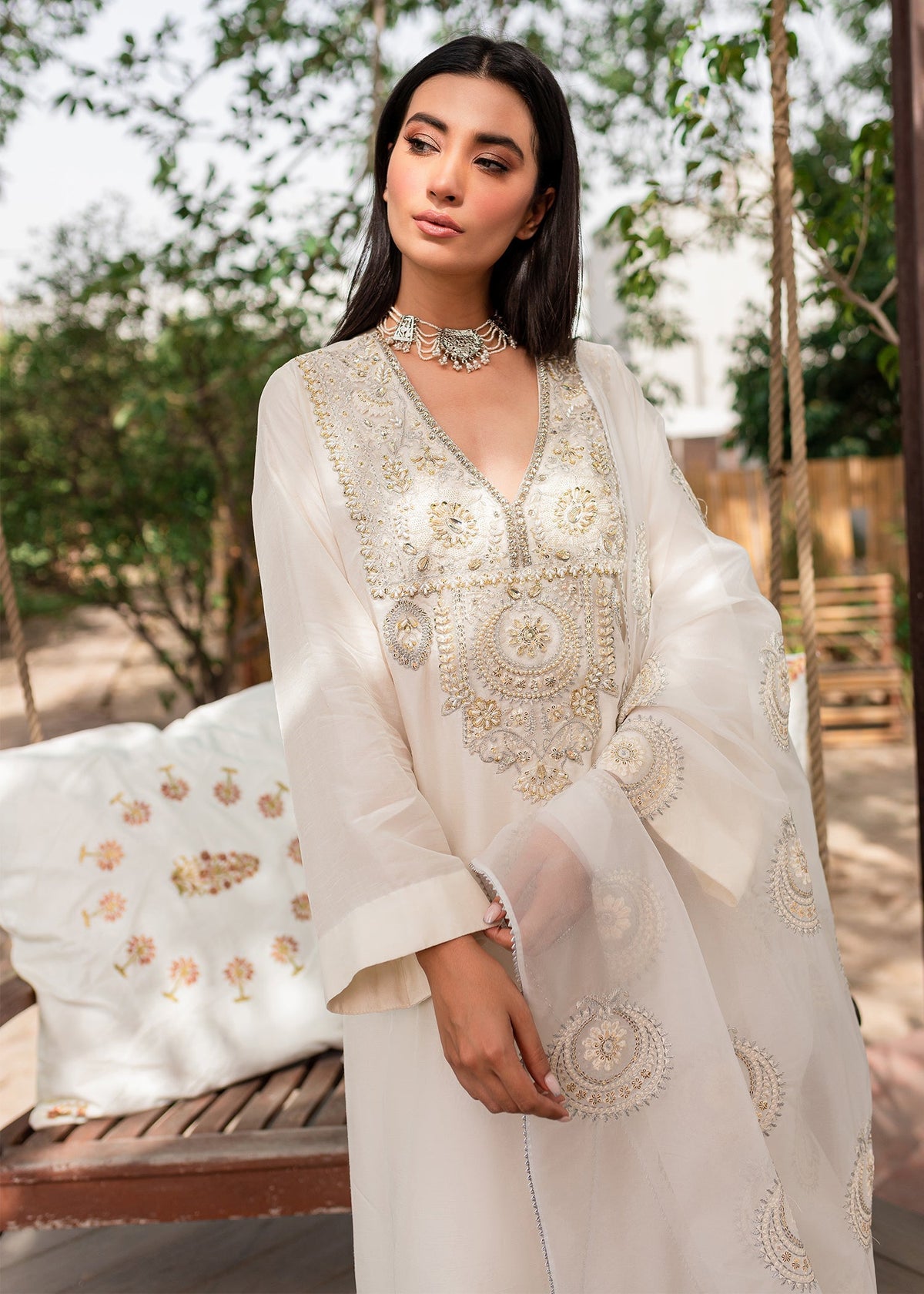 Sadaf Fawad Khan | Zinnia Festive Formals | Nysa by Sadaf Fawad Khan - Designer Dress - Type: Ladies Clothes - Available at Libayah - 100% Original