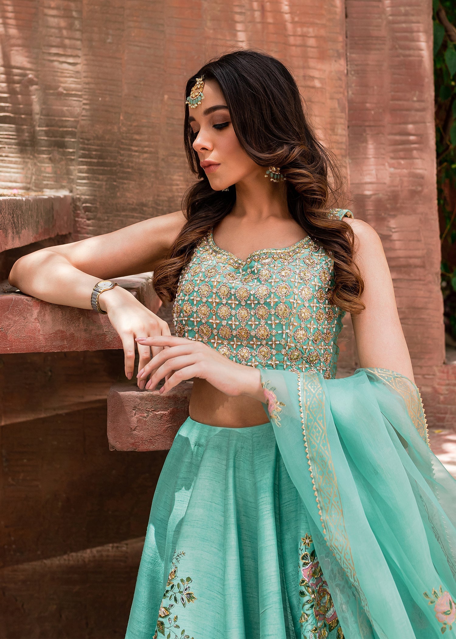 Sadaf Fawad Khan | Zinnia Festive Formals | Firuzeh by Sadaf Fawad Khan - Designer Dress - Type: Ladies Clothes - Available at Libayah - 100% Original