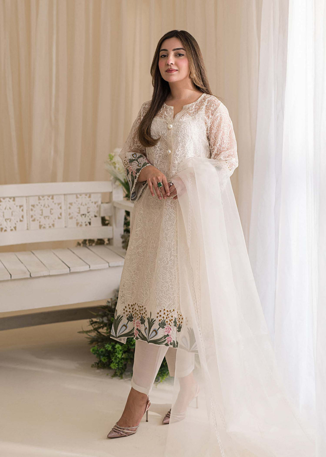 Sadaf Fawad Khan | Lyla Festive Pret | Plumeria by Sadaf Fawad Khan - Designer Dress - Type: Ladies Clothes - Available at Libayah - 100% Original