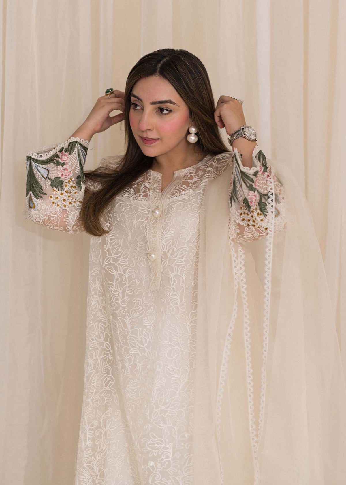 Sadaf Fawad Khan | Lyla Festive Pret | Plumeria by Sadaf Fawad Khan - Designer Dress - Type: Ladies Clothes - Available at Libayah - 100% Original