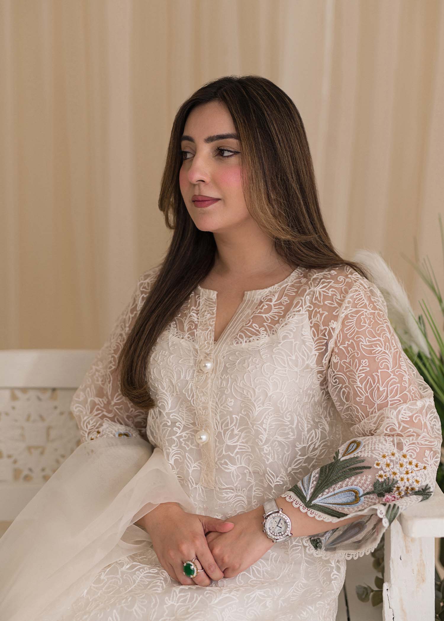 Sadaf Fawad Khan | Lyla Festive Pret | Plumeria by Sadaf Fawad Khan - Designer Dress - Type: Ladies Clothes - Available at Libayah - 100% Original