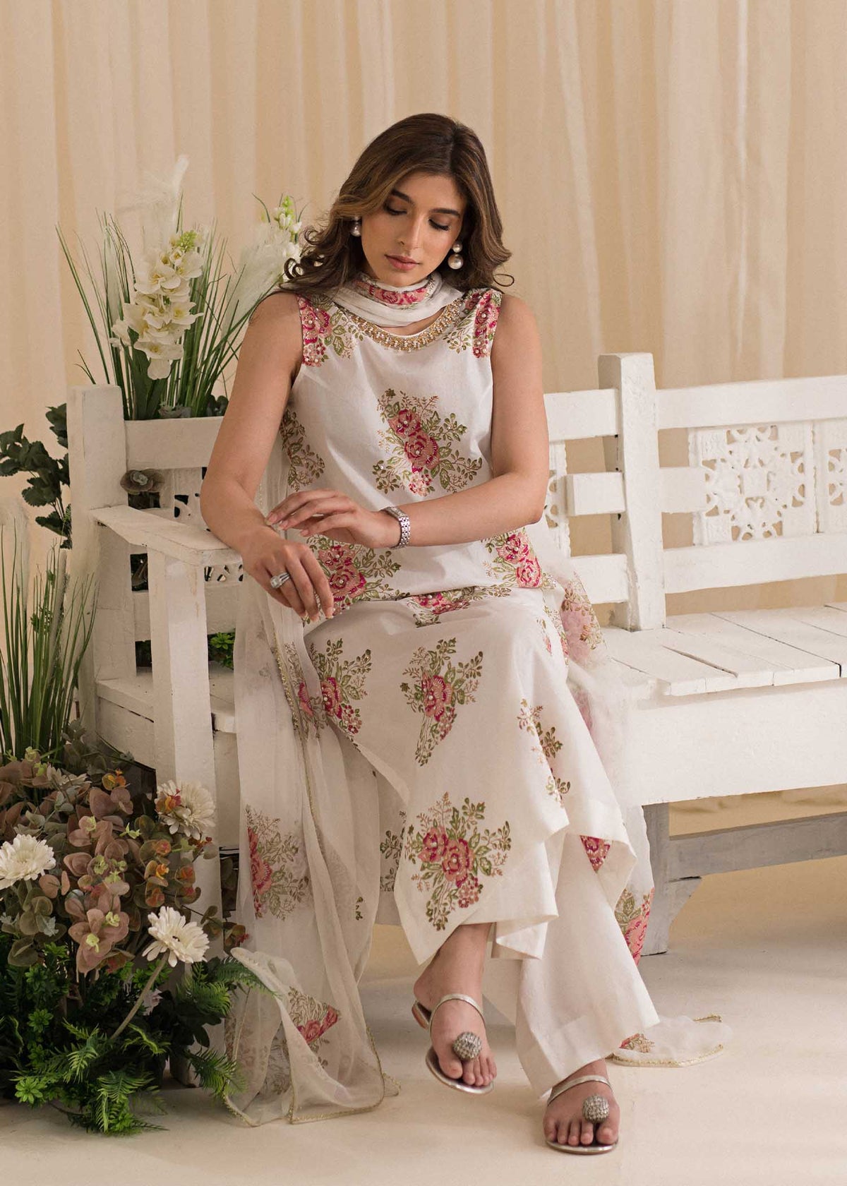 Sadaf Fawad Khan | Lyla Festive Pret | Tea Rose by Sadaf Fawad Khan - Designer Dress - Type: Ladies Clothes - Available at Libayah - 100% Original