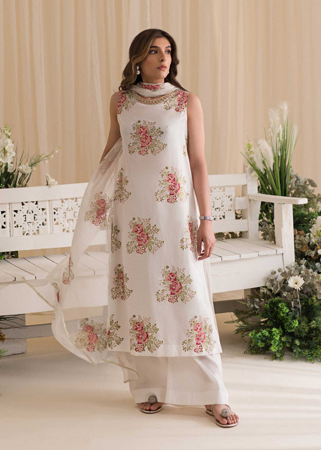 Sadaf Fawad Khan | Lyla Festive Pret | Tea Rose by Sadaf Fawad Khan - Designer Dress - Type: Ladies Clothes - Available at Libayah - 100% Original