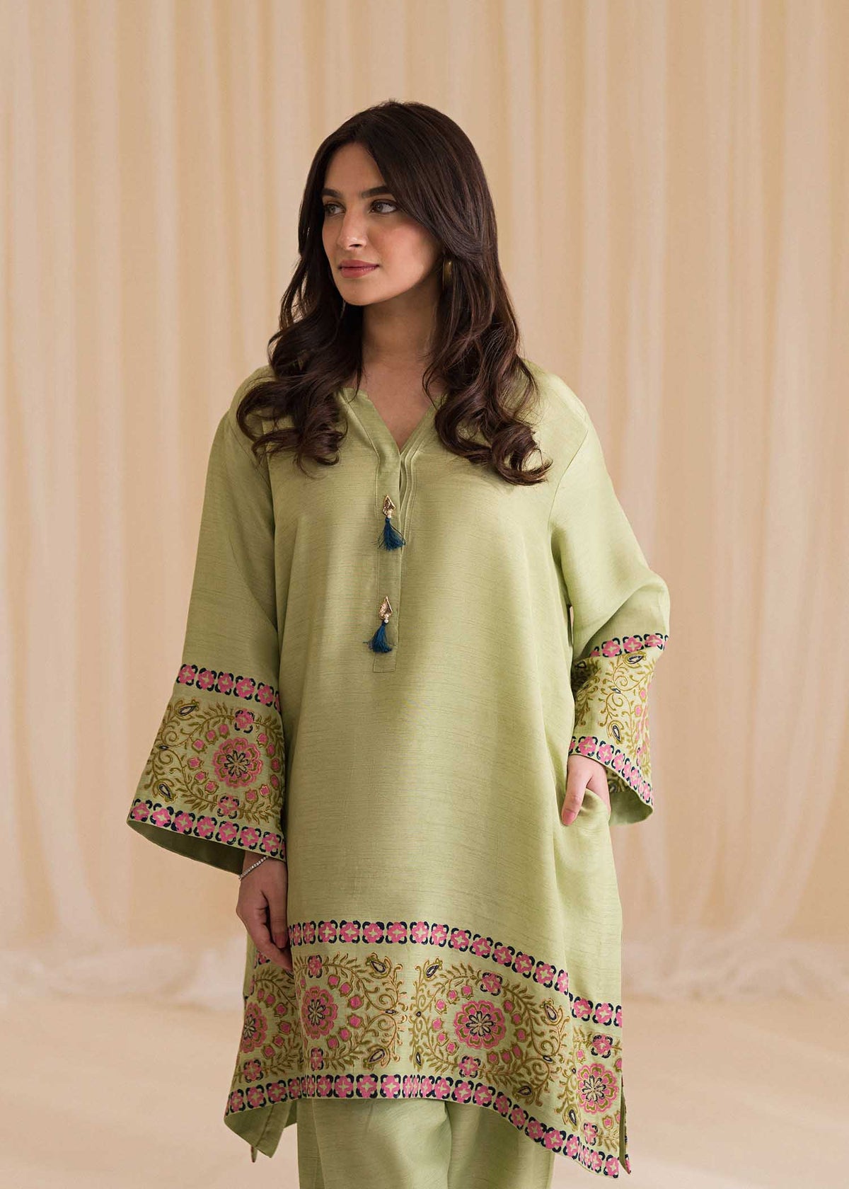 Sadaf Fawad Khan | Lyla Festive Pret | Moss by Sadaf Fawad Khan - Designer Dress - Type: Ladies Clothes - Available at Libayah - 100% Original