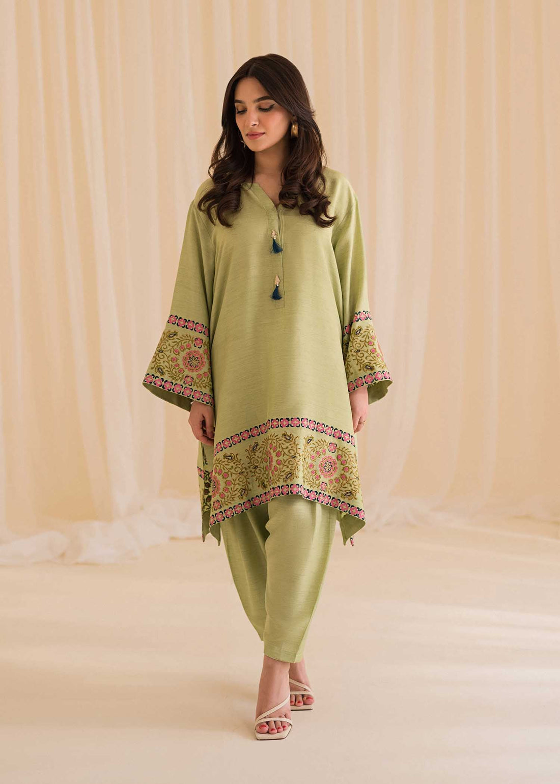 Sadaf Fawad Khan | Lyla Festive Pret | Moss by Sadaf Fawad Khan - Designer Dress - Type: Ladies Clothes - Available at Libayah - 100% Original