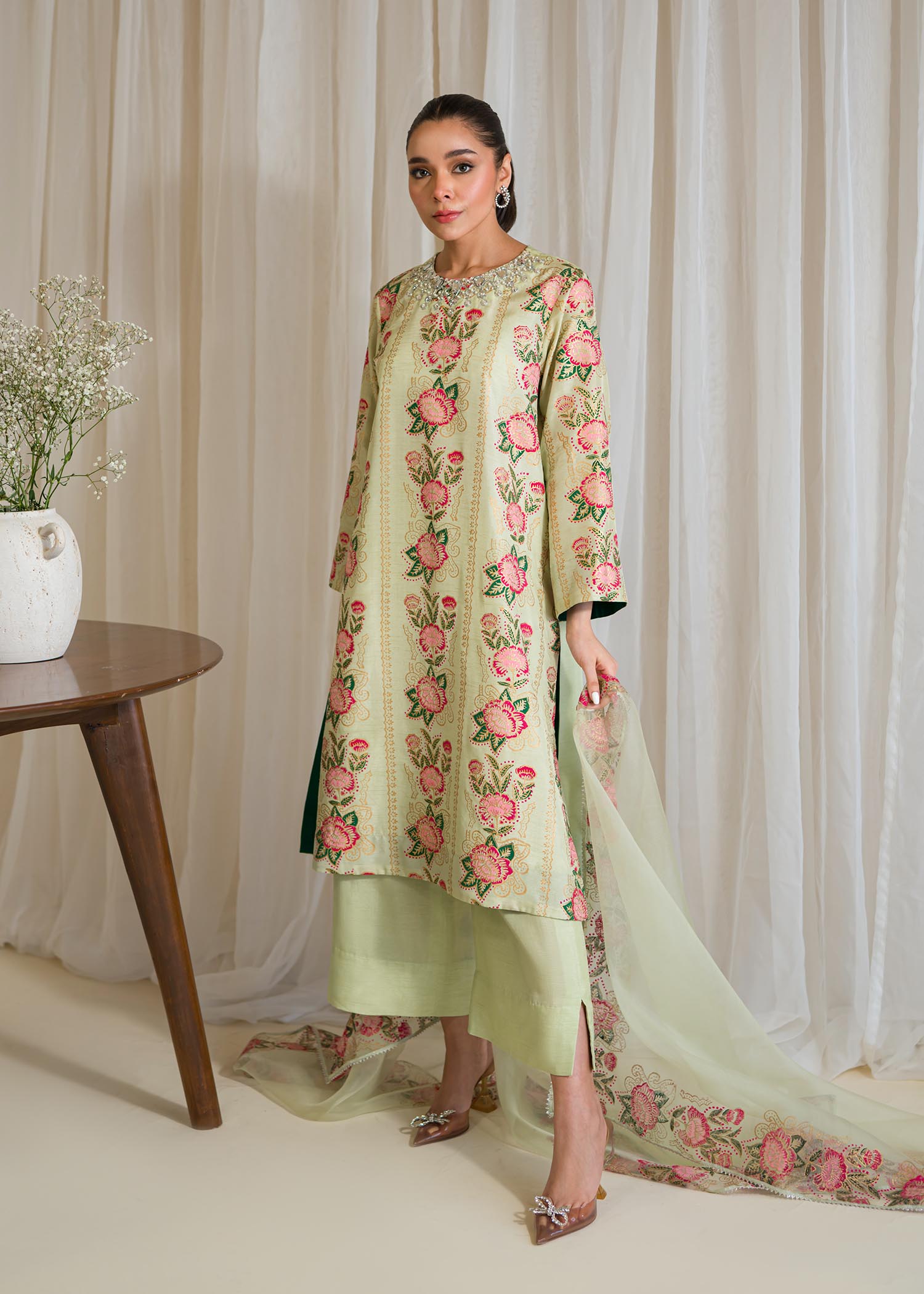 Sadaf Fawad Khan | Eid Pret 24 | Narmeen by Sadaf Fawad Khan - Designer Dress - Type: Ladies Clothes - Available at Libayah - 100% Original