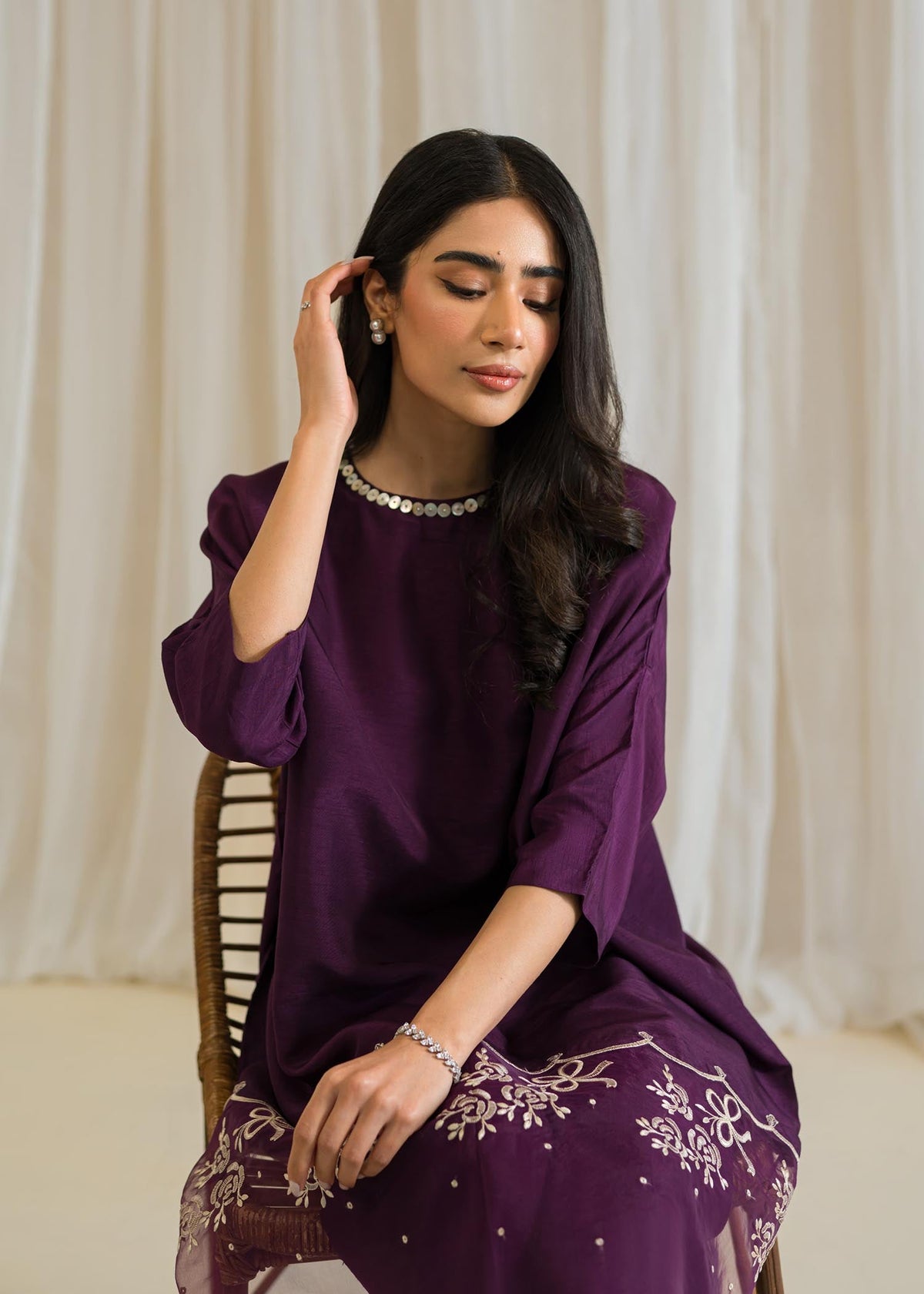 Sadaf Fawad Khan | Eid Pret 24 | Wisteria by Sadaf Fawad Khan - Designer Dress - Type: Ladies Clothes - Available at Libayah - 100% Original
