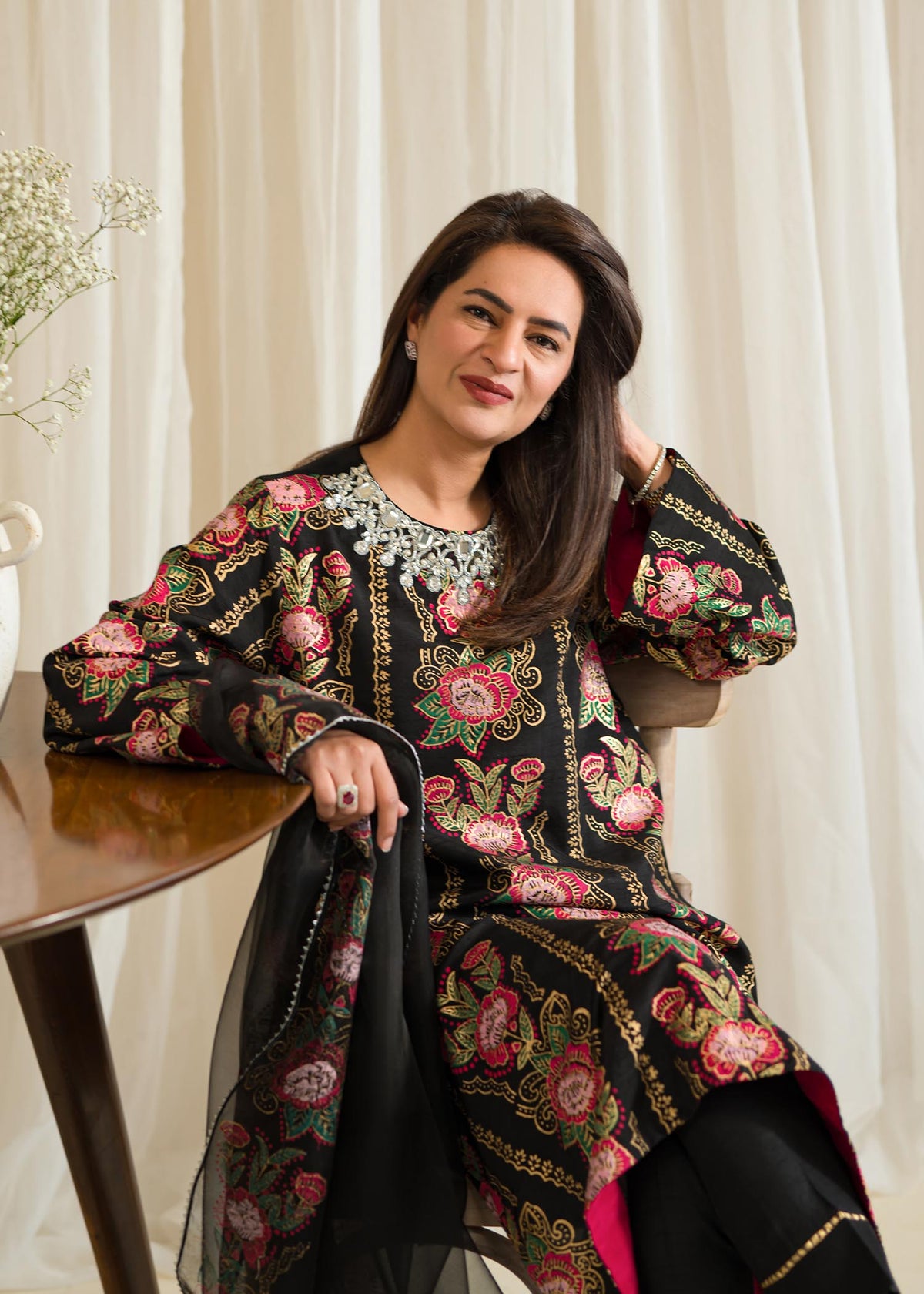 Sadaf Fawad Khan | Eid Pret 24 | Zaria by Sadaf Fawad Khan - Designer Dress - Type: Ladies Clothes - Available at Libayah - 100% Original