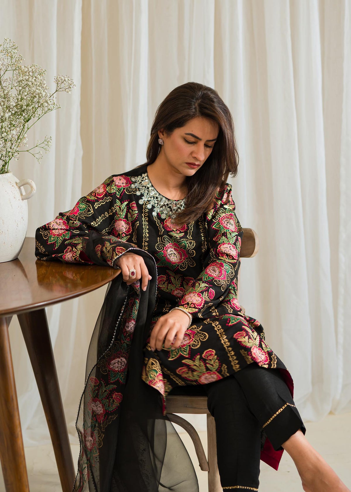 Sadaf Fawad Khan | Eid Pret 24 | Zaria by Sadaf Fawad Khan - Designer Dress - Type: Ladies Clothes - Available at Libayah - 100% Original