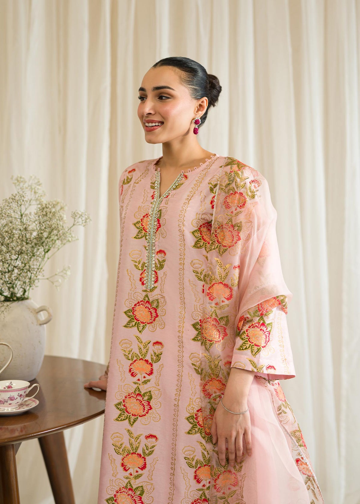 Sadaf Fawad Khan | Eid Pret 24 | Sanem by Sadaf Fawad Khan - Designer Dress - Type: Ladies Clothes - Available at Libayah - 100% Original