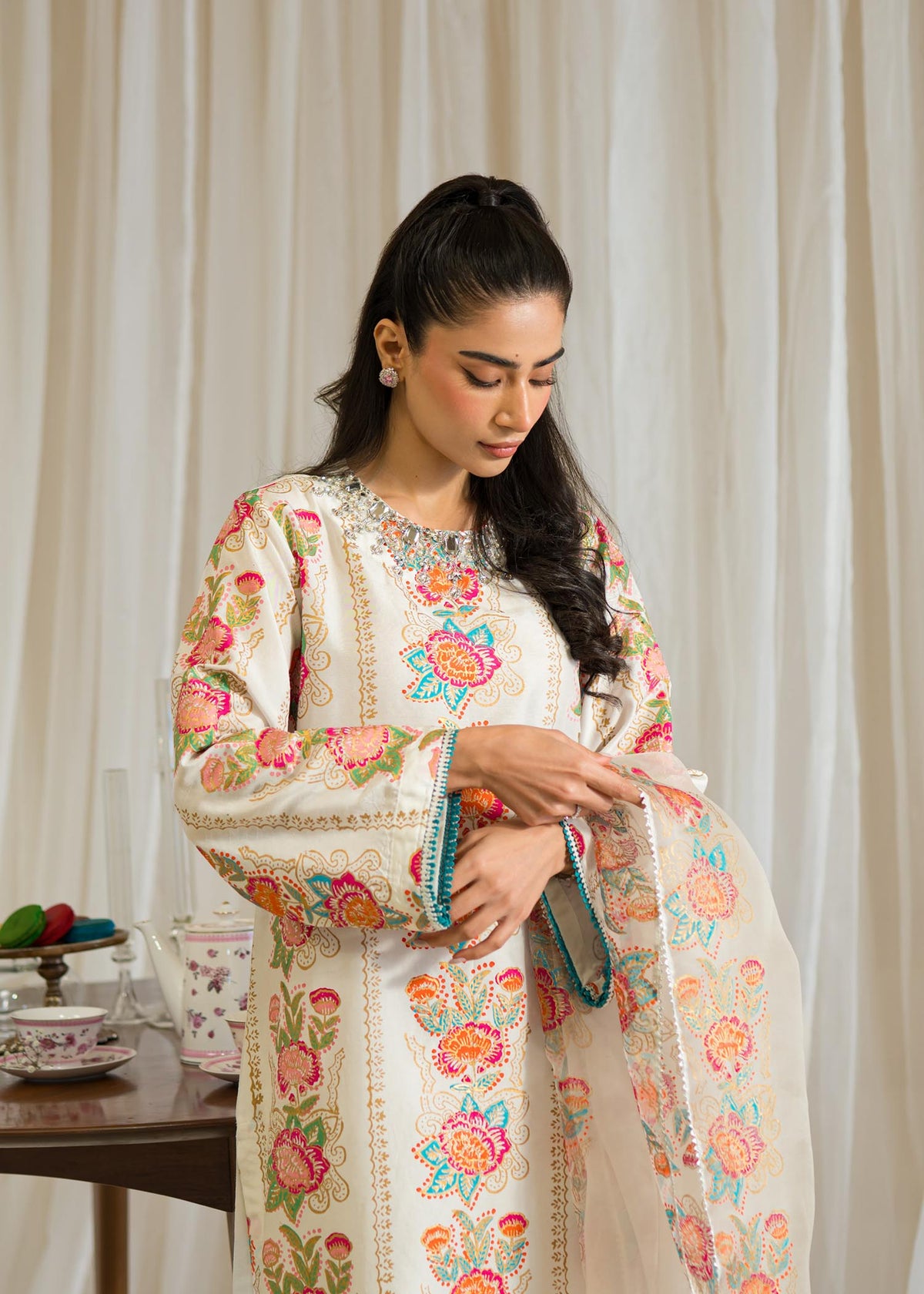 Sadaf Fawad Khan | Eid Pret 24 | Emel by Sadaf Fawad Khan - Designer Dress - Type: Ladies Clothes - Available at Libayah - 100% Original