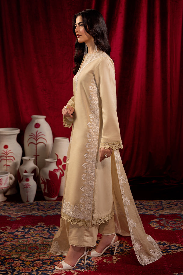 Saffron | Celestial Fall 24 |  FROSTED BEIGE by Saffron - Designer Dress - Type: Ladies Clothes - Available at Libayah - 100% Original