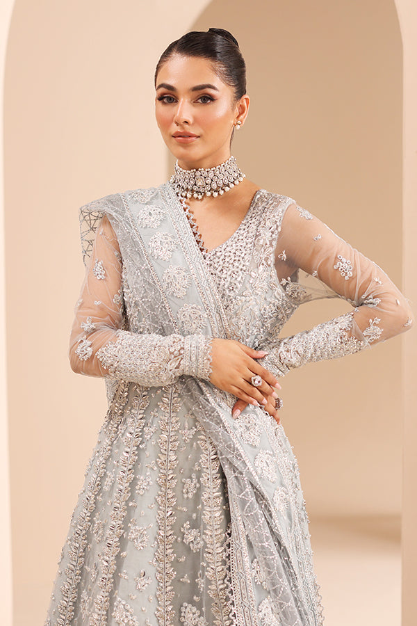 Saffron | Edel Formals Collection 24 |  04 Silver Whisper by Saffron - Designer Dress - Type: Ladies Clothes - Available at Libayah - 100% Original