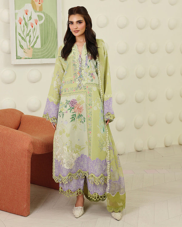 Roheenaz | Petals in Print | Sage Botanica by Roheenaz - Designer Dress  - Type : Ladies Clothes - Available at Libayah - 100% Original 