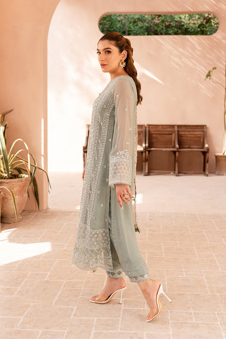 Azure | Ensembles Embroidered Formals | Sage Serenity by Azure - Designer Dress - Type: Ladies Clothes - Available at Libayah - 100% Original