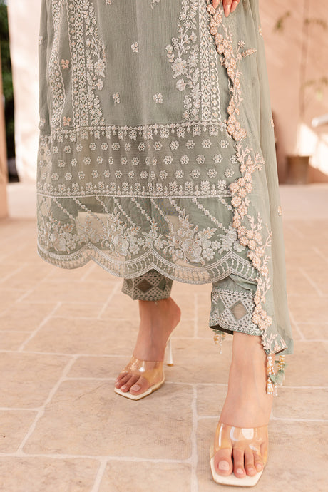 Azure | Ensembles Embroidered Formals | Sage Serenity by Azure - Designer Dress - Type: Ladies Clothes - Available at Libayah - 100% Original