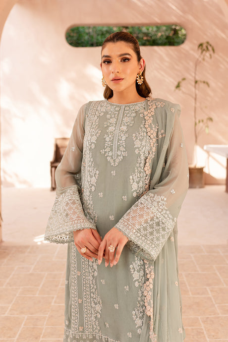 Azure | Ensembles Embroidered Formals | Sage Serenity by Azure - Designer Dress - Type: Ladies Clothes - Available at Libayah - 100% Original