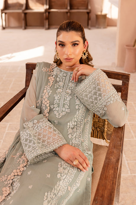 Azure | Ensembles Embroidered Formals | Sage Serenity by Azure - Designer Dress - Type: Ladies Clothes - Available at Libayah - 100% Original