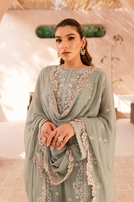 Azure | Ensembles Embroidered Formals | Sage Serenity by Azure - Designer Dress - Type: Ladies Clothes - Available at Libayah - 100% Original