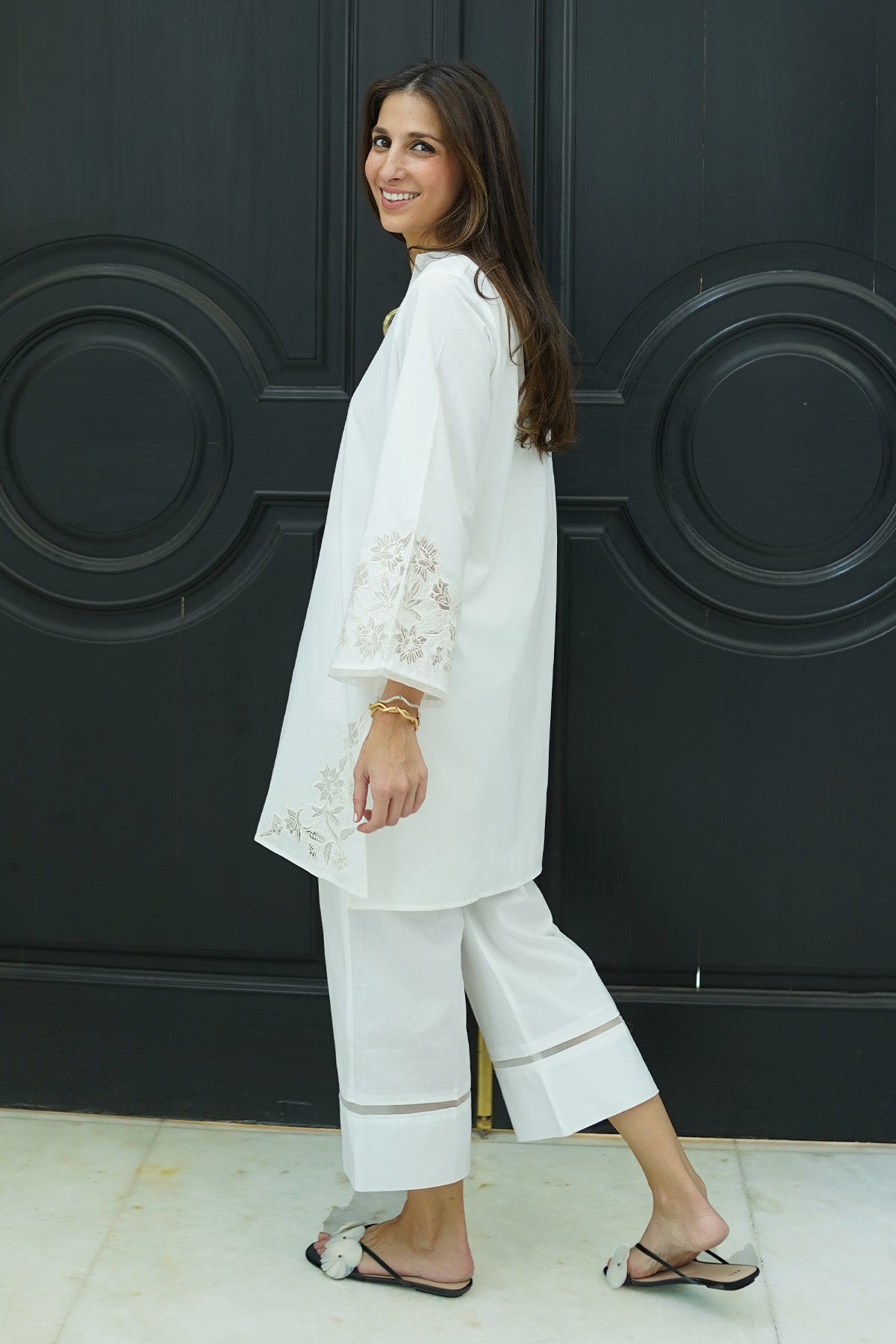 Sahar | Co Ord Sets |  Ivory Mist by Sahar - Designer Dress - Type: Ladies Clothes - Available at Libayah - 100% Original