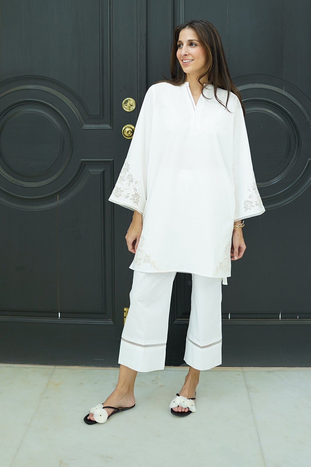 Sahar | Co Ord Sets |  Ivory Mist by Sahar - Designer Dress - Type: Ladies Clothes - Available at Libayah - 100% Original