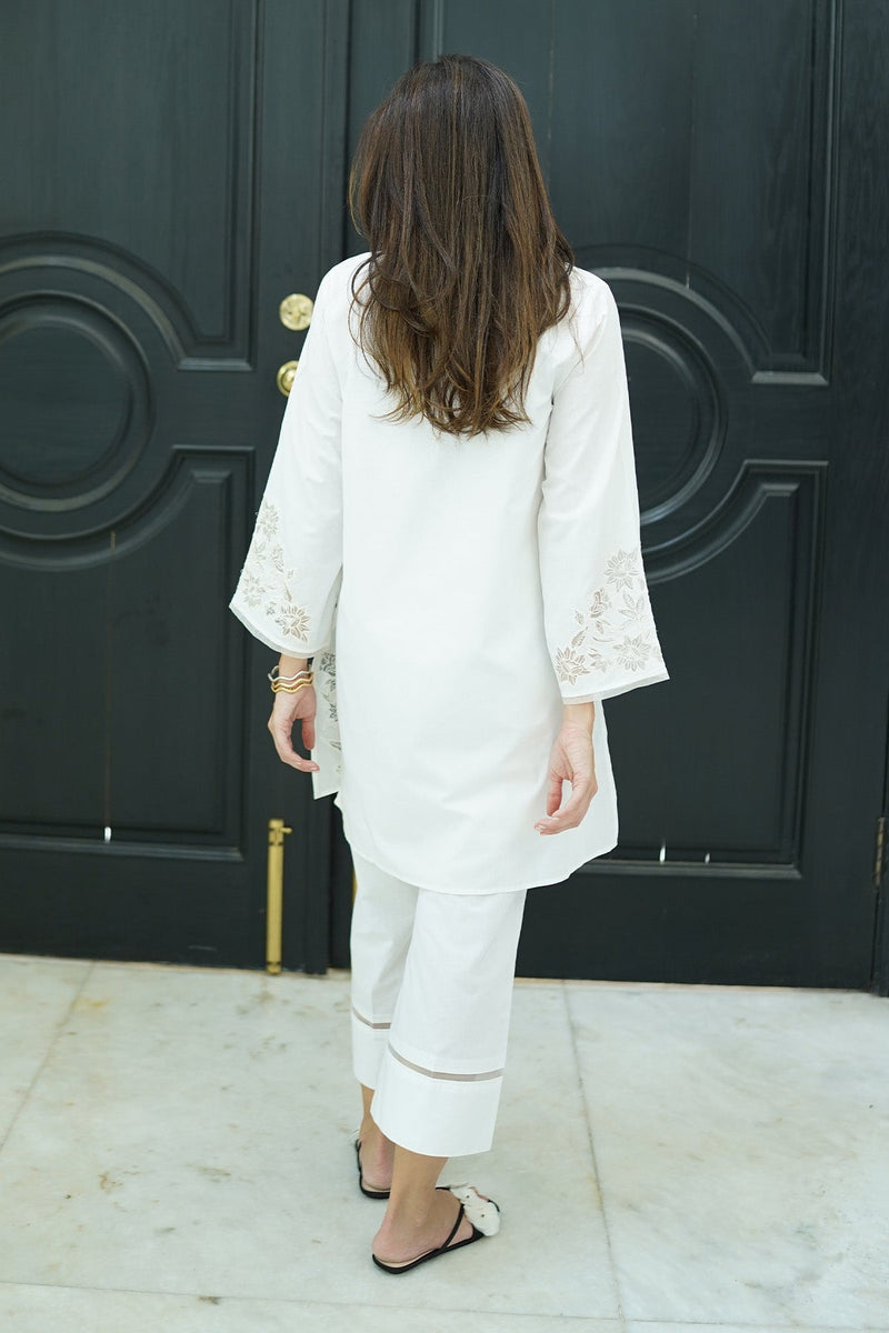 Sahar | Co Ord Sets |  Ivory Mist by Sahar - Designer Dress - Type: Ladies Clothes - Available at Libayah - 100% Original