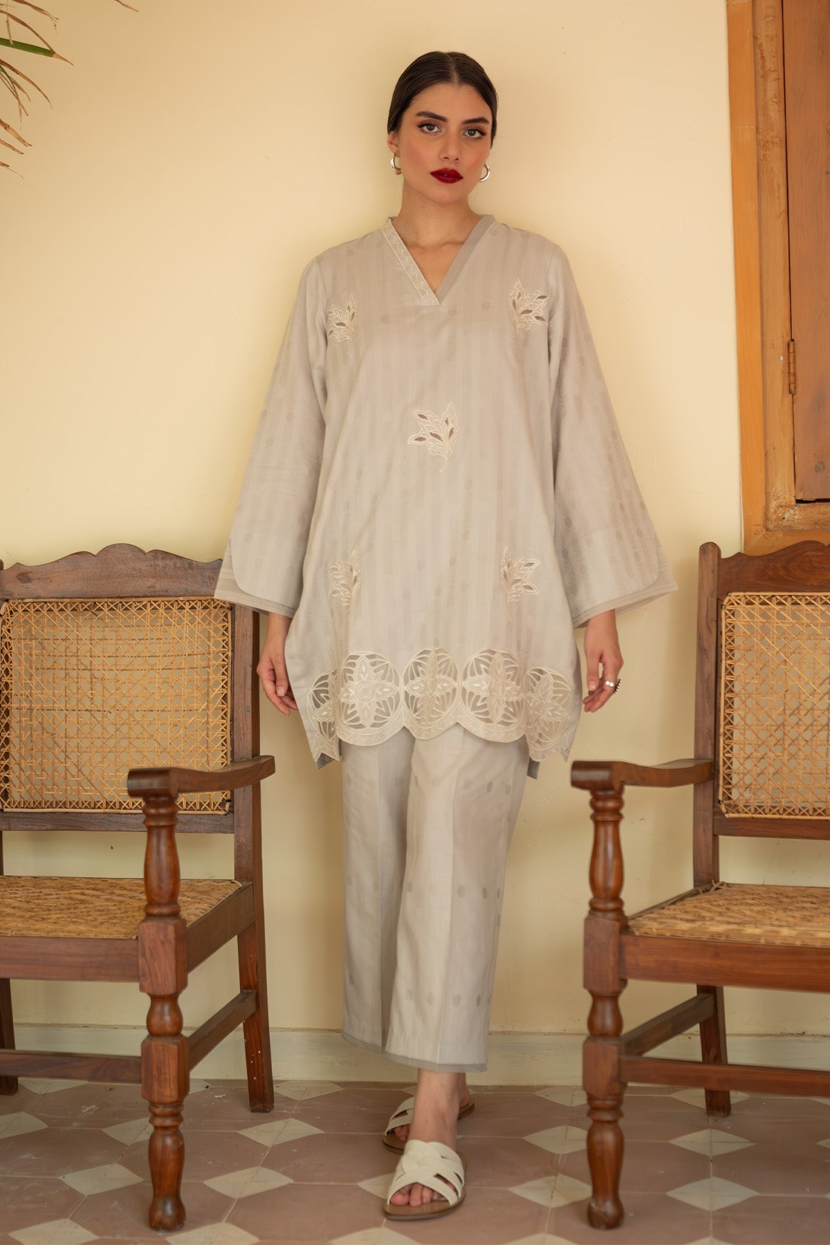 Sahar | Co Ord Sets |  Vintage Bloom by Sahar - Designer Dress - Type: Ladies Clothes - Available at Libayah - 100% Original