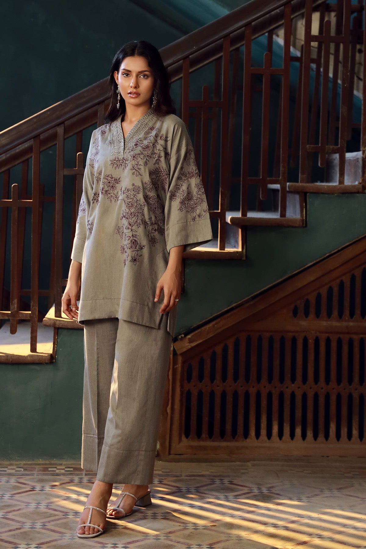 Sahar | Luxe Ready to Wear |  Mystic Ash by Sahar - Designer Dress - Type: Ladies Clothes - Available at Libayah - 100% Original