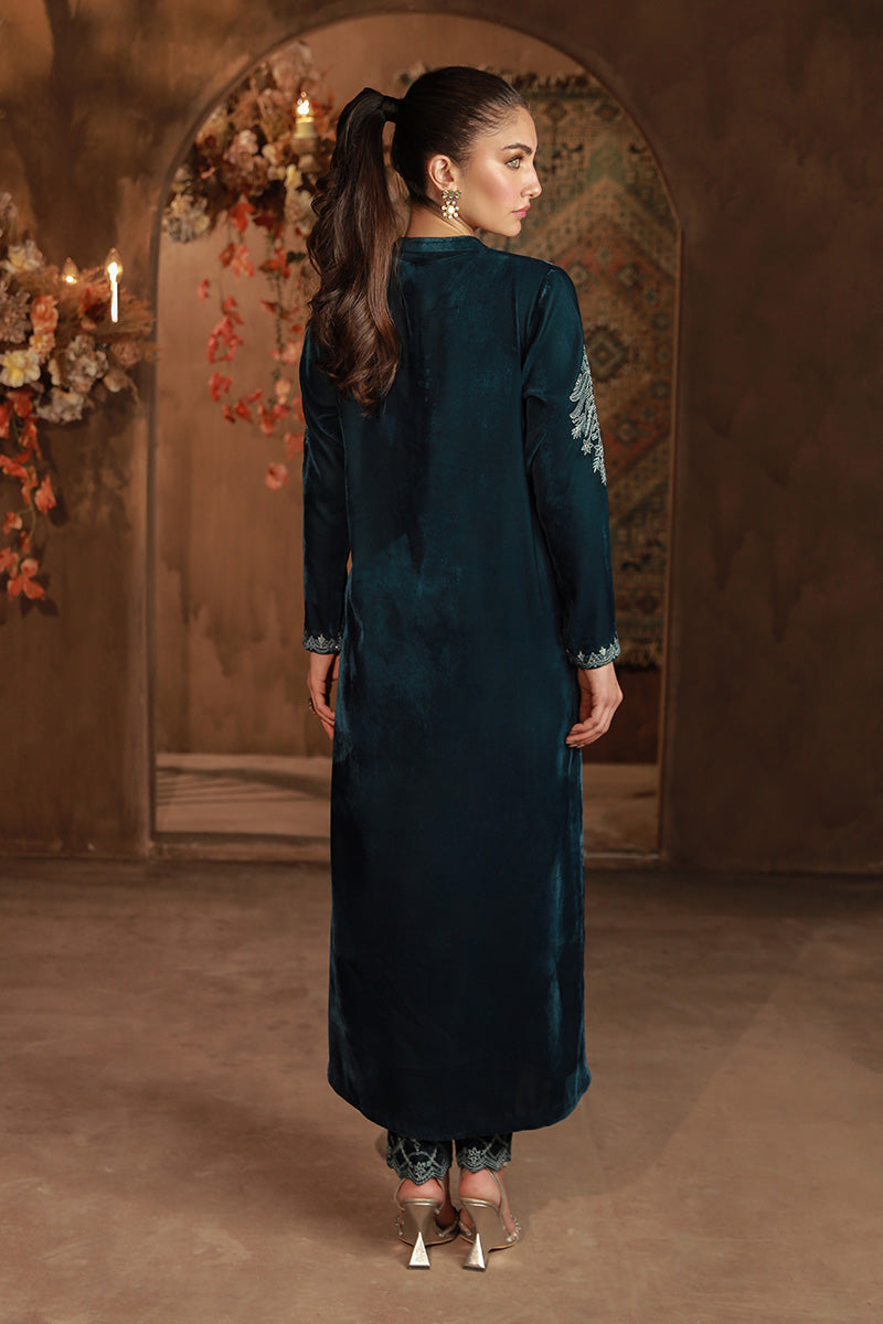 Sahar | Luxe Ready to Wear |  Teal Allure by Sahar - Designer Dress - Type: Ladies Clothes - Available at Libayah - 100% Original