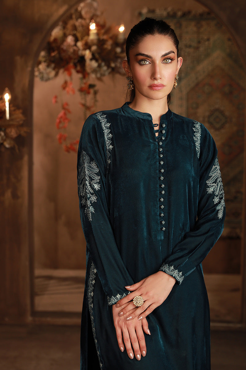 Sahar | Luxe Ready to Wear |  Teal Allure by Sahar - Designer Dress - Type: Ladies Clothes - Available at Libayah - 100% Original
