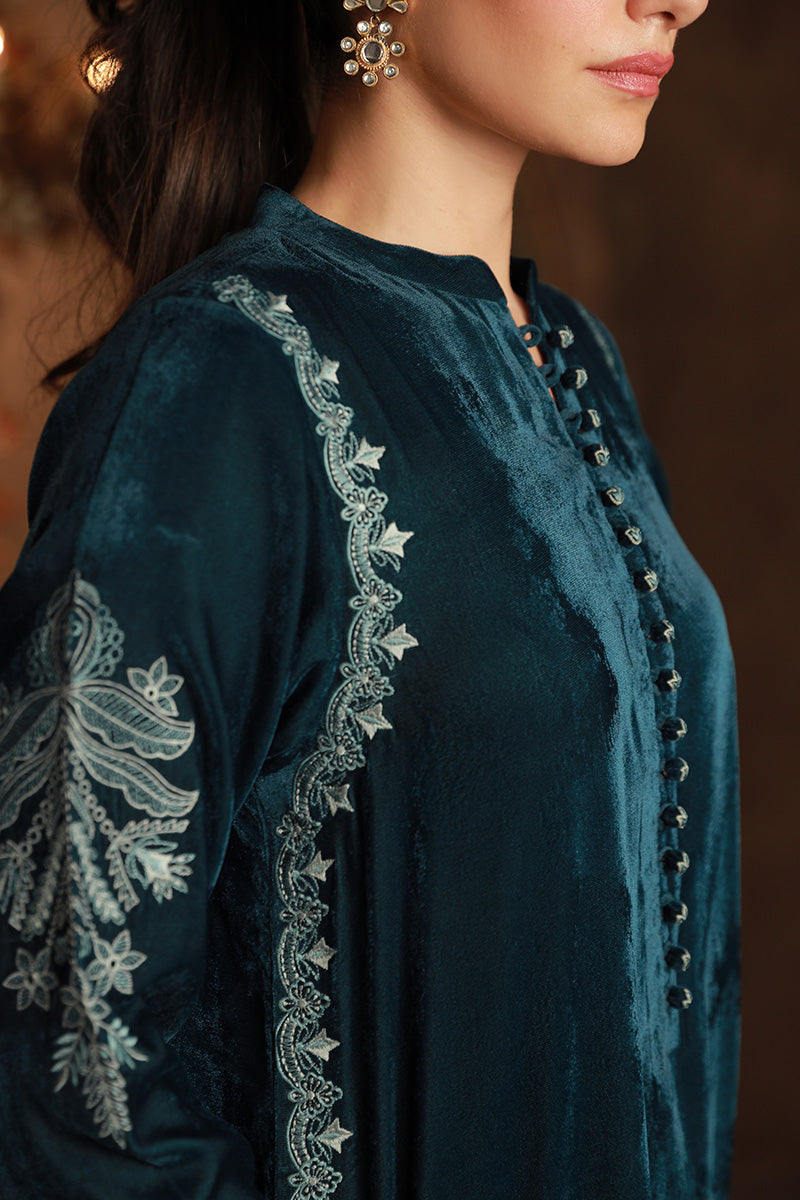 Sahar | Luxe Ready to Wear |  Teal Allure by Sahar - Designer Dress - Type: Ladies Clothes - Available at Libayah - 100% Original