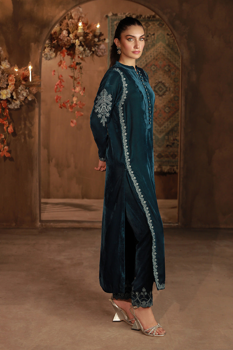 Sahar | Luxe Ready to Wear |  Teal Allure by Sahar - Designer Dress - Type: Ladies Clothes - Available at Libayah - 100% Original