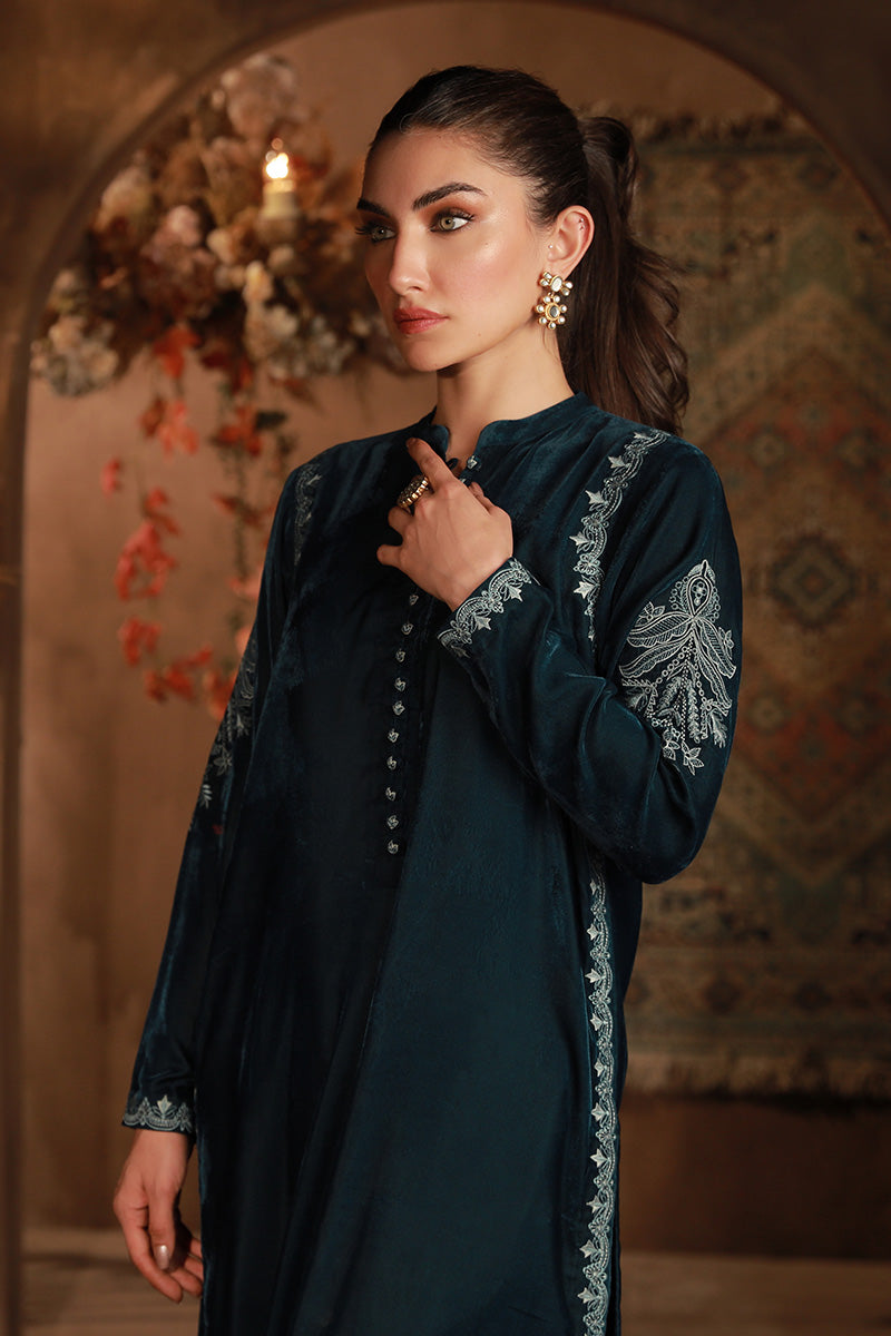 Sahar | Luxe Ready to Wear |  Teal Allure by Sahar - Designer Dress - Type: Ladies Clothes - Available at Libayah - 100% Original
