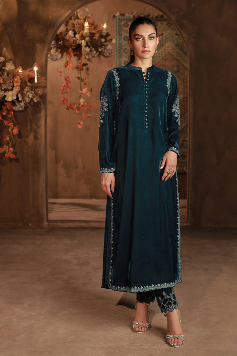 Sahar | Luxe Ready to Wear |  Teal Allure by Sahar - Designer Dress - Type: Ladies Clothes - Available at Libayah - 100% Original