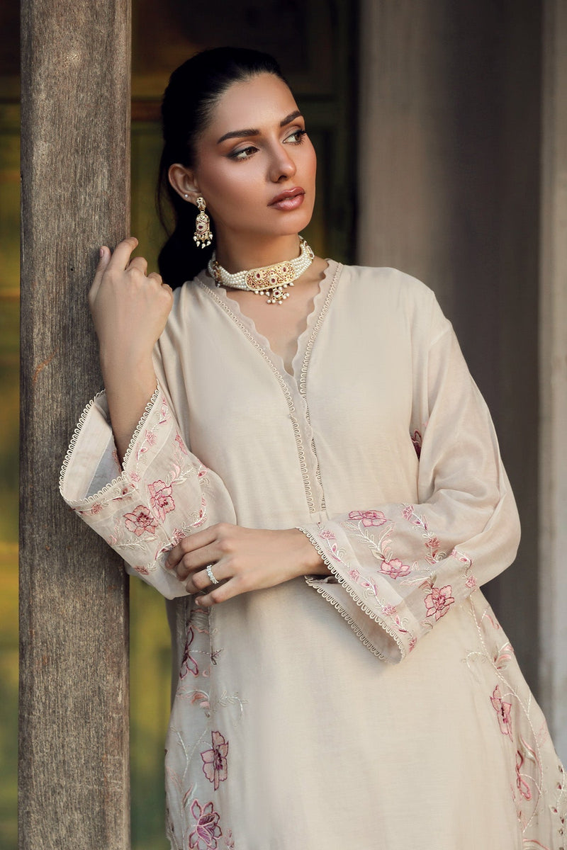 Sahar | Luxe Ready to Wear |  Beige Bloom by Sahar - Designer Dress - Type: Ladies Clothes - Available at Libayah - 100% Original