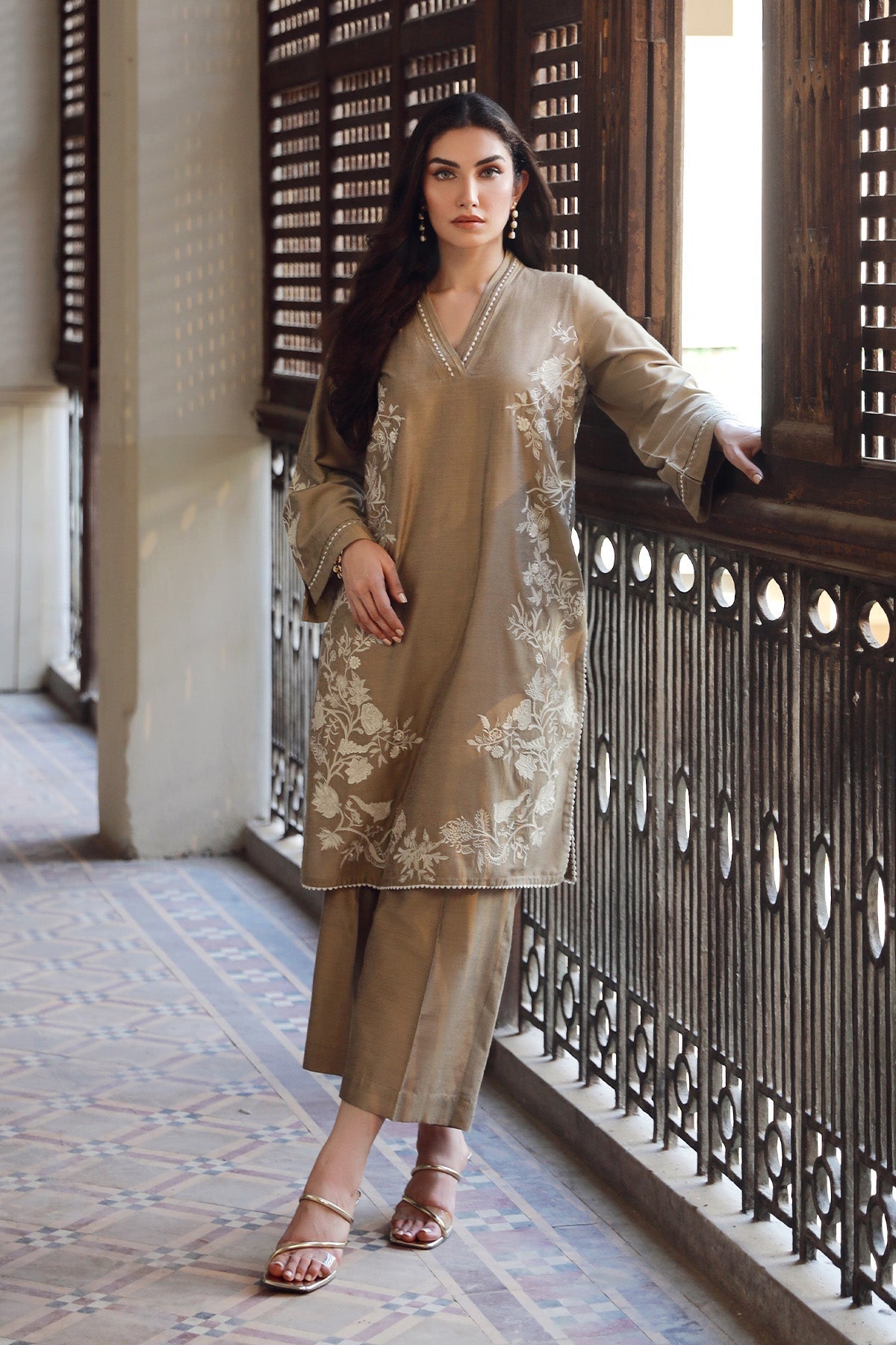 Sahar | Luxe Ready to Wear |  Vanilla Petals by Sahar - Designer Dress - Type: Ladies Clothes - Available at Libayah - 100% Original