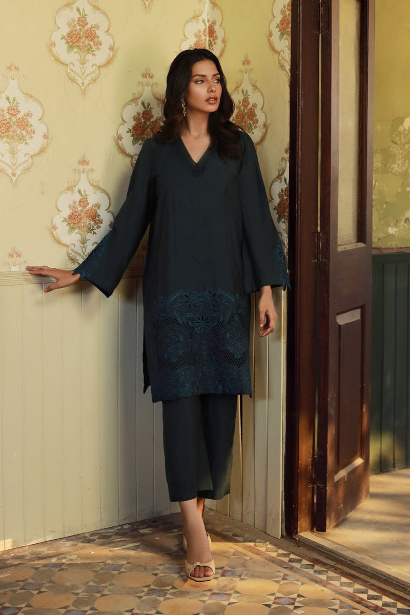 Sahar | Luxe Ready to Wear |  Emerald Bloom by Sahar - Designer Dress - Type: Ladies Clothes - Available at Libayah - 100% Original