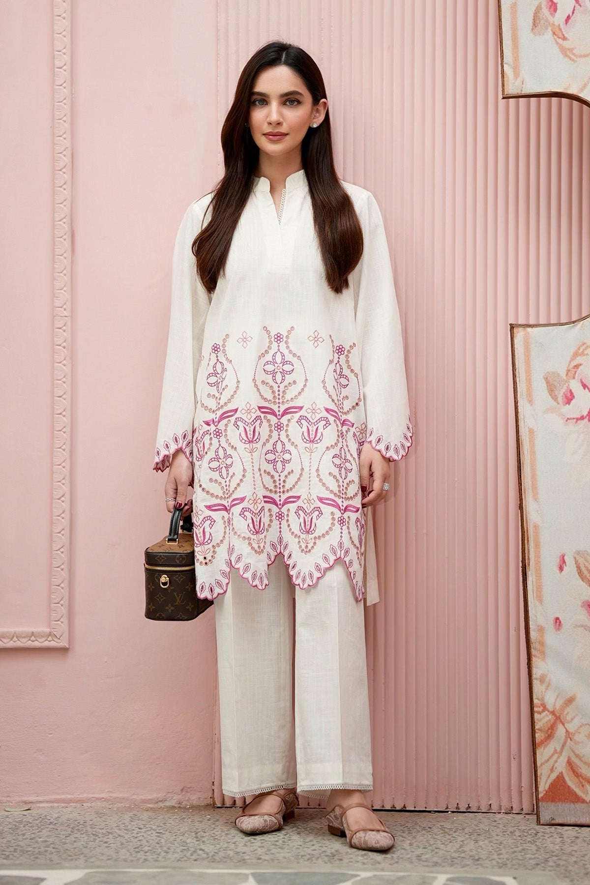 Sahar | Ready to Wear | Vanilla Veil by Sahar - Designer Dress - Type: Ladies Clothes - Available at Libayah - 100% Original