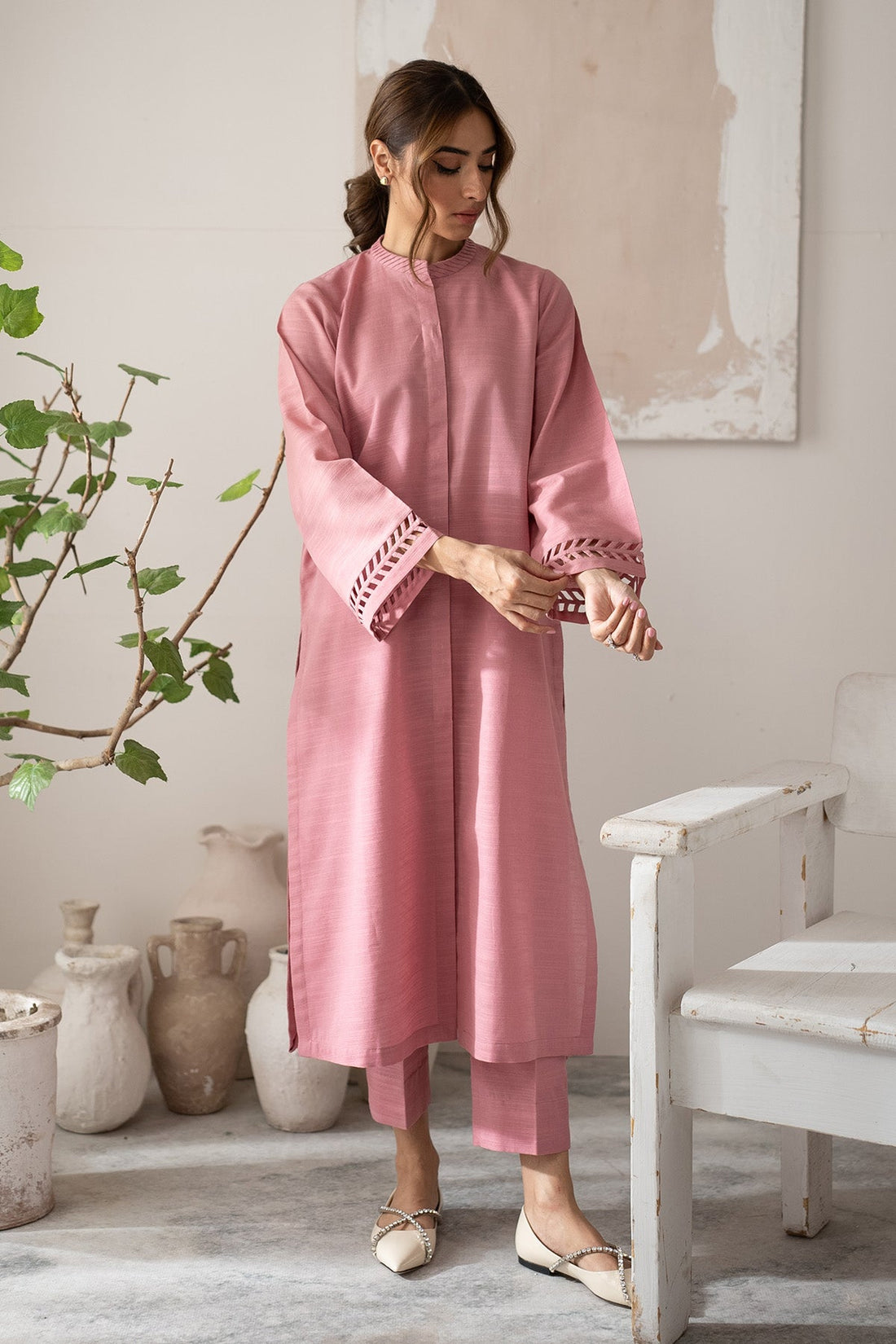 Sahar | Ready to Wear | Pink Petal by Sahar - Designer Dress - Type: Ladies Clothes - Available at Libayah - 100% Original