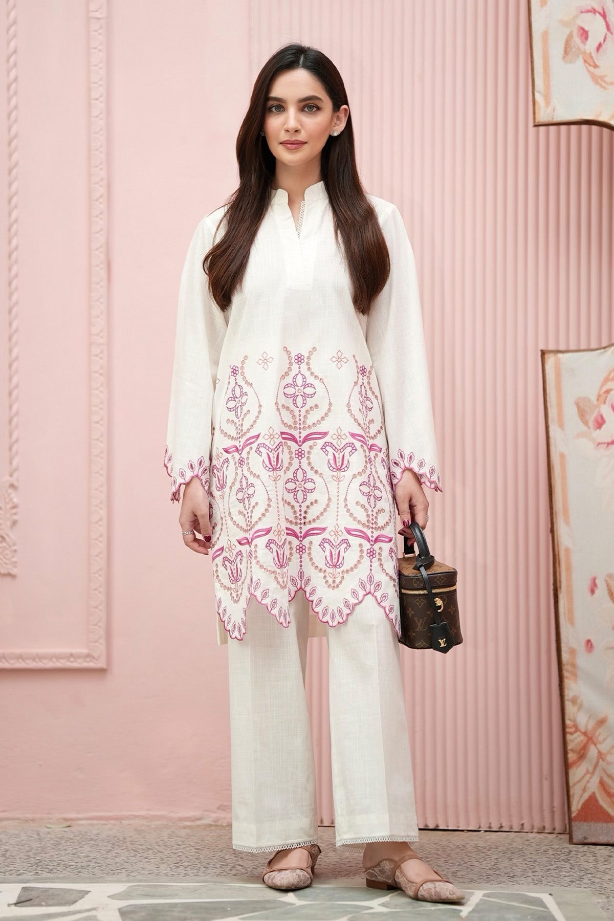 Sahar | Ready to Wear | Vanilla Veil by Sahar - Designer Dress - Type: Ladies Clothes - Available at Libayah - 100% Original