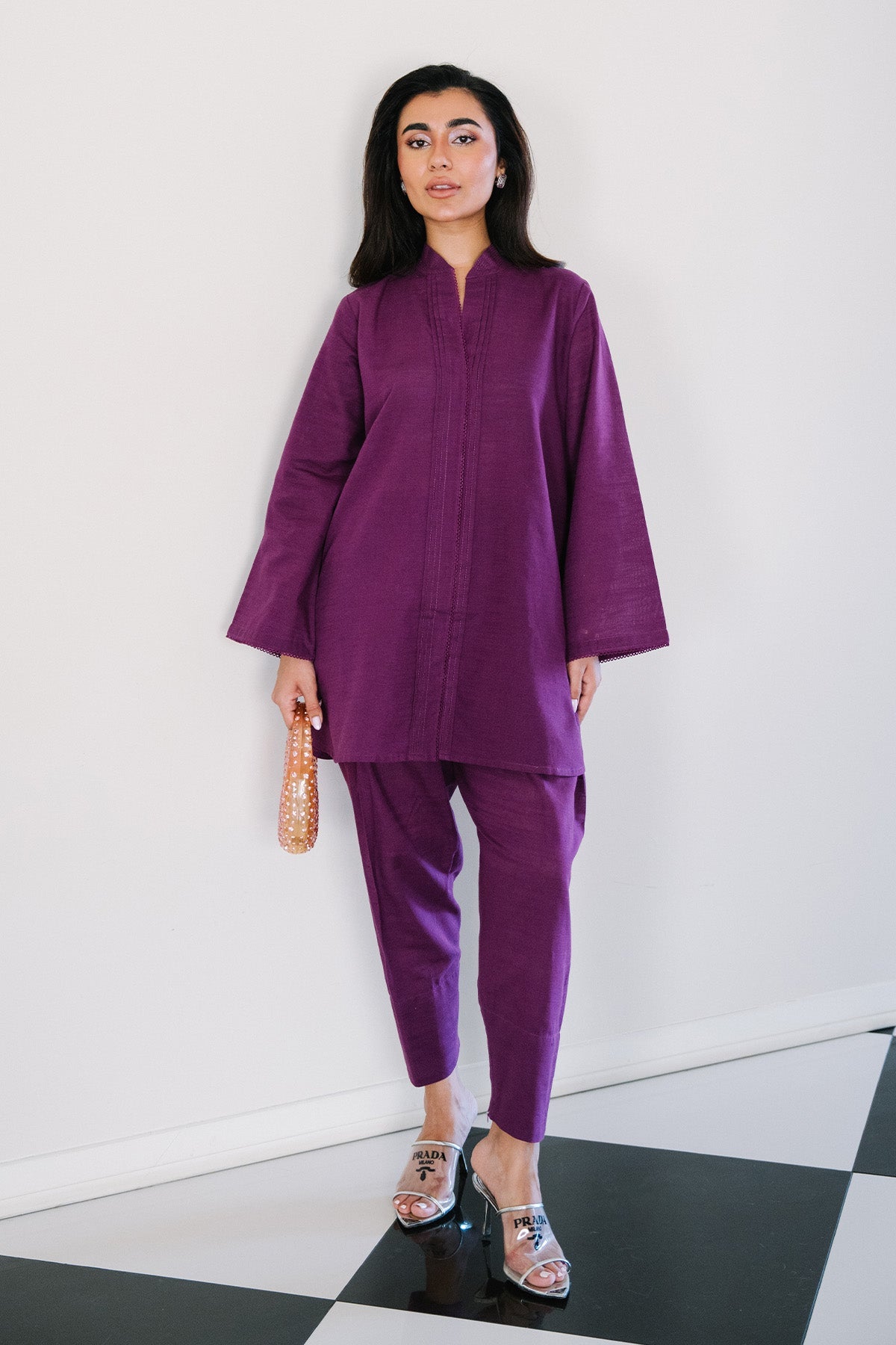 Sahar | Ready to Wear | Orchid Plum by Sahar - Designer Dress - Type: Ladies Clothes - Available at Libayah - 100% Original