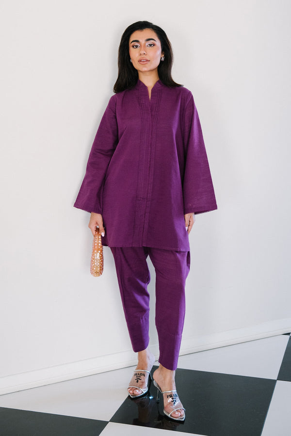 Sahar | Ready to Wear | Orchid Plum by Sahar - Designer Dress - Type: Ladies Clothes - Available at Libayah - 100% Original