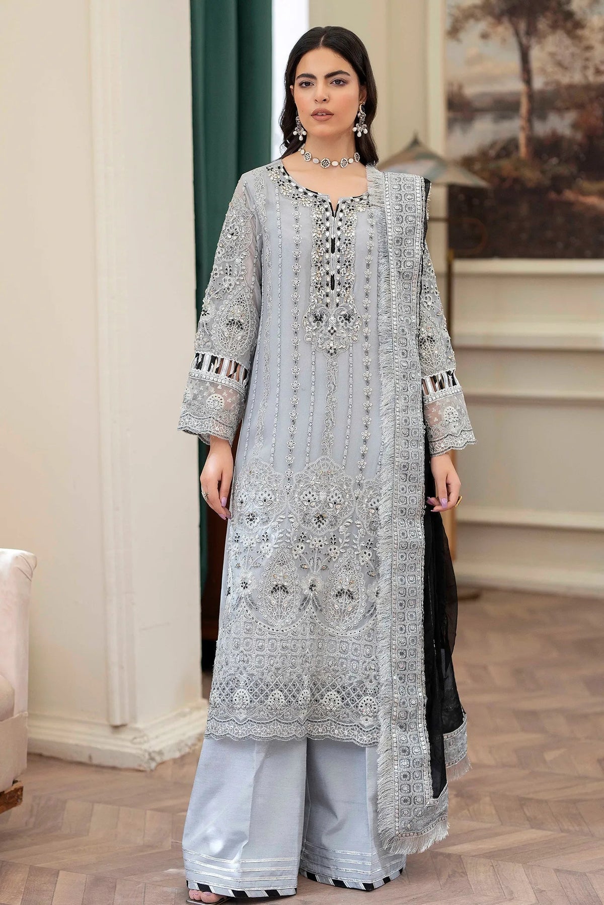 Adans Libas | Saleeqa Chiffon 25 | SALEEQA 7517 by Adans Libas - Designer Dress  - Type : Ladies Clothes - Available at Libayah - 100% Original 